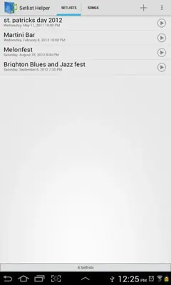 Setlist Helper android App screenshot 6